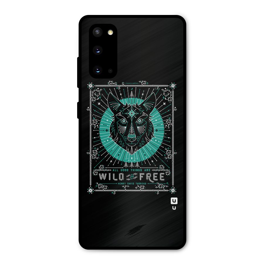 All Good Things Wild and Free Metal Back Case for Galaxy S20