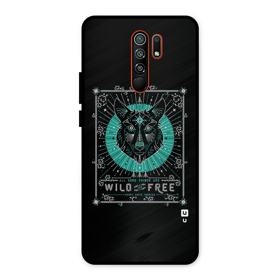 All Good Things Wild and Free Metal Back Case for Redmi 9 Prime