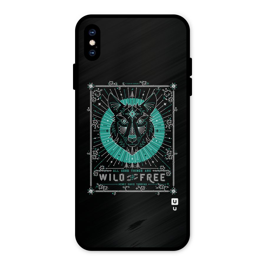 All Good Things Wild and Free Metal Back Case for iPhone XS Max