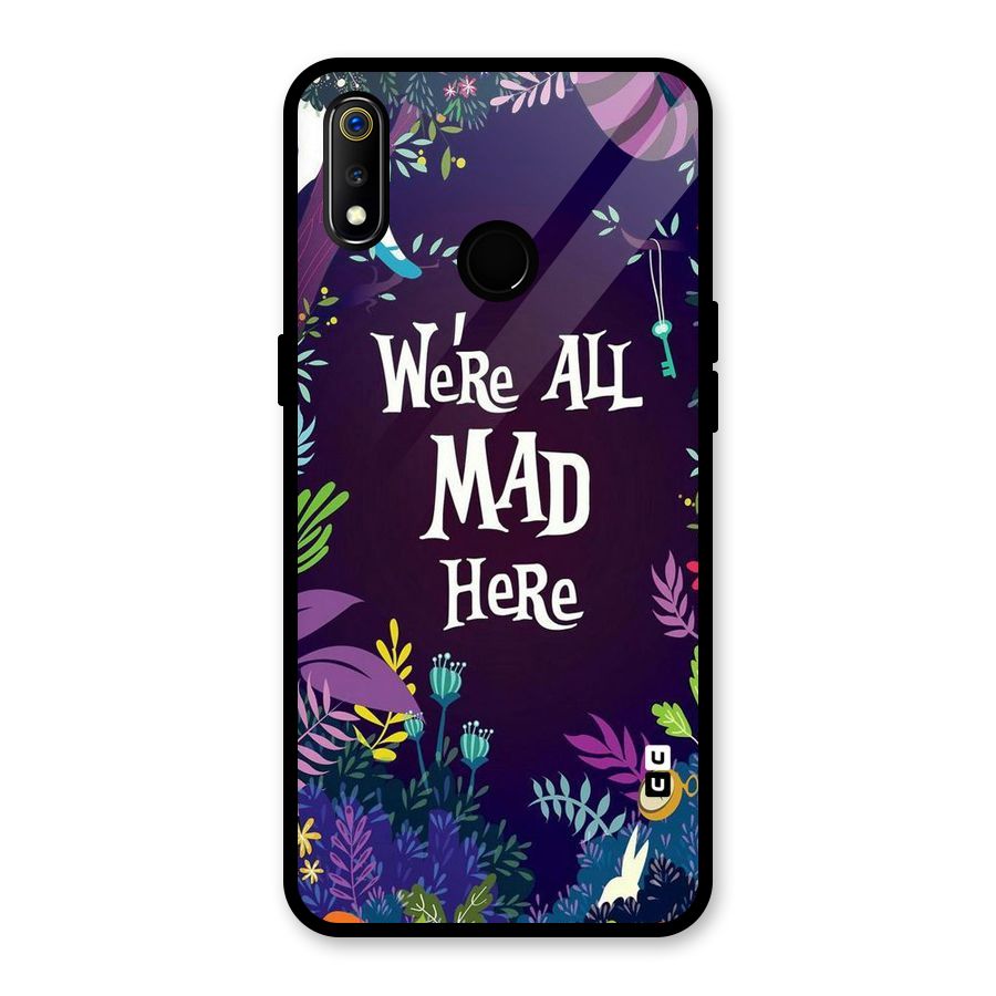 All Mad Glass Back Case for Realme 3
