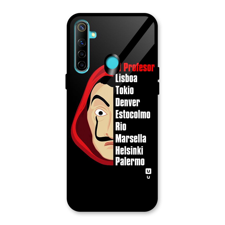 All Members Money Heist Glass Back Case for Realme Narzo 10