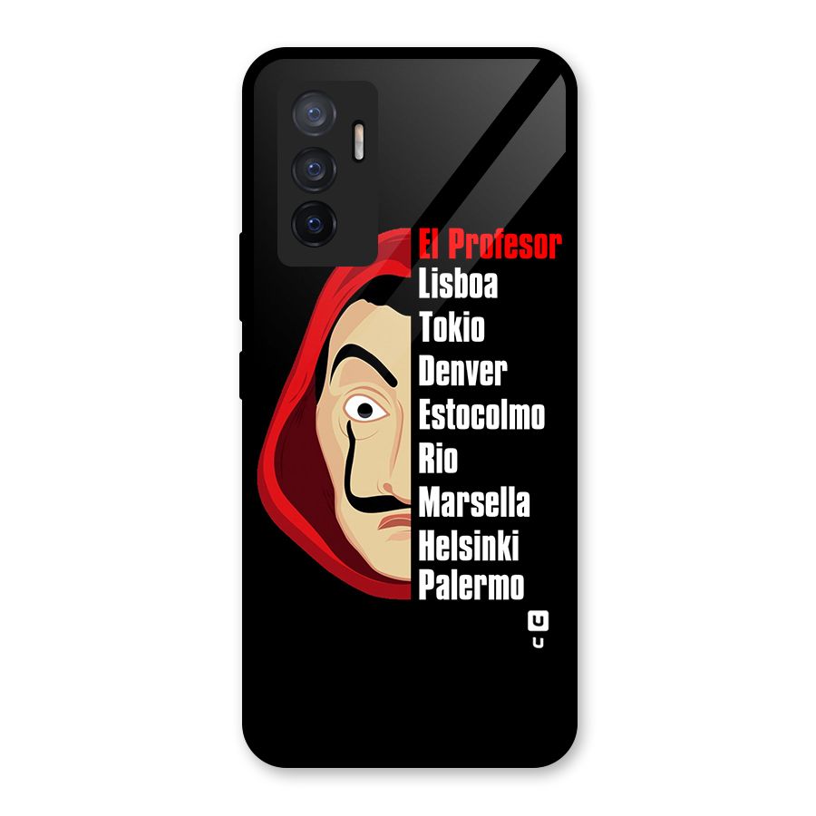 All Members Money Heist Glass Back Case for Vivo V23e