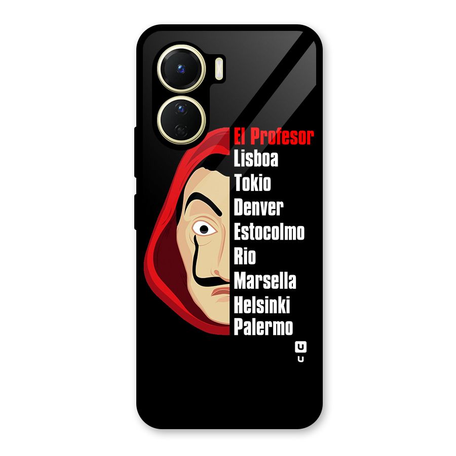 All Members Money Heist Glass Back Case for Vivo Y56