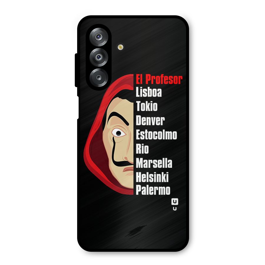 All Members Money Heist Metal Back Case for Galaxy A26