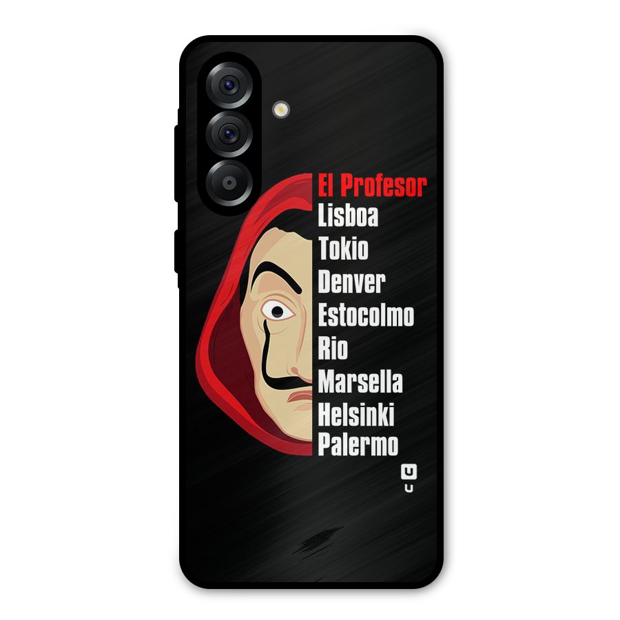 All Members Money Heist Metal Back Case for Galaxy A36