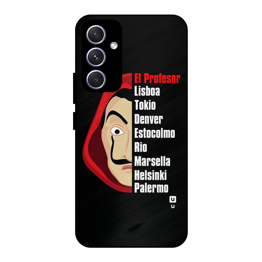All Members Money Heist Metal Back Case for Galaxy A54