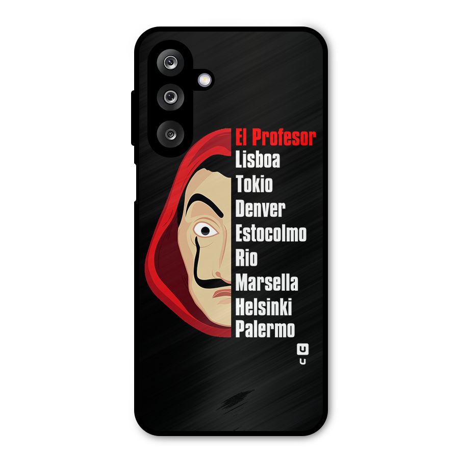 All Members Money Heist Metal Back Case for Galaxy M36