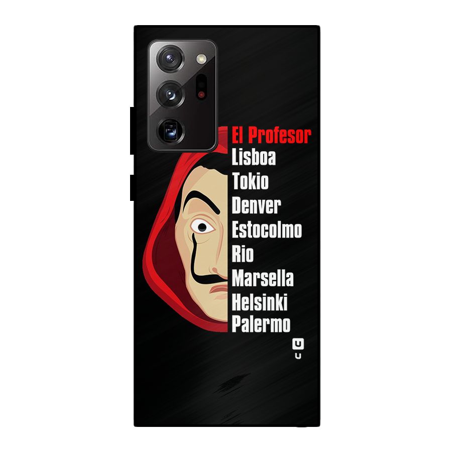 All Members Money Heist Metal Back Case for Galaxy Note 20 Ultra