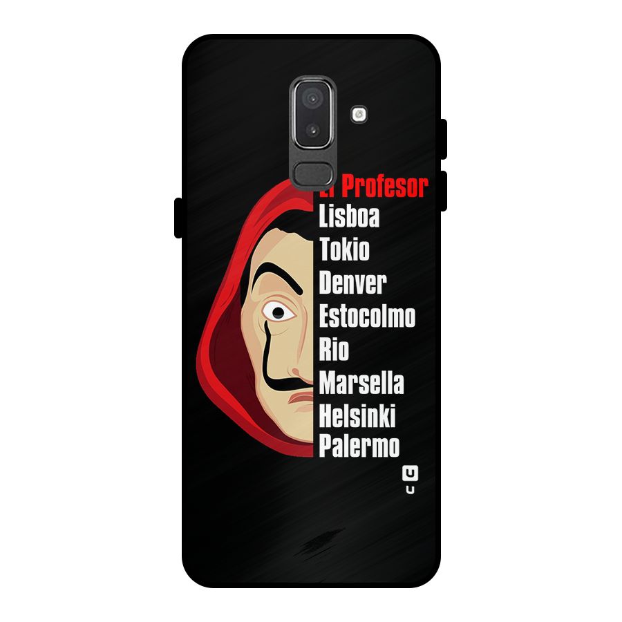 All Members Money Heist Metal Back Case for Galaxy On8 (2018)