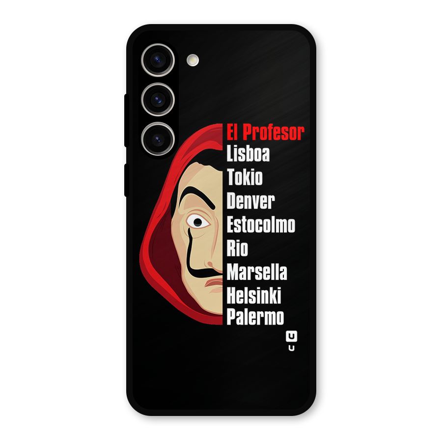 All Members Money Heist Metal Back Case for Galaxy S23 Plus