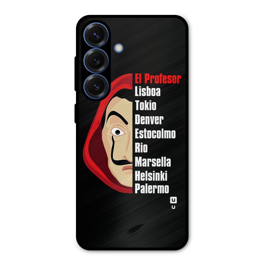 All Members Money Heist Metal Back Case for Galaxy S25