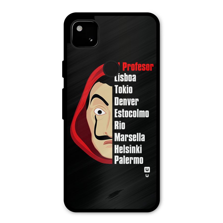 All Members Money Heist Metal Back Case for Google Pixel 4a