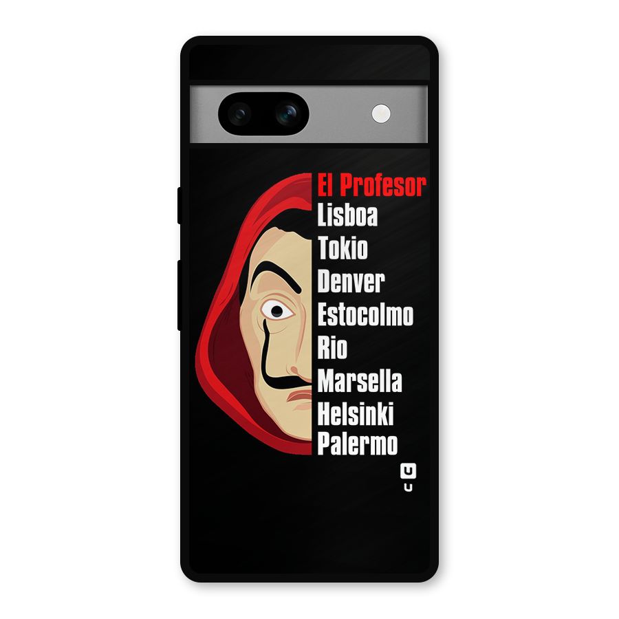 All Members Money Heist Metal Back Case for Google Pixel 7a