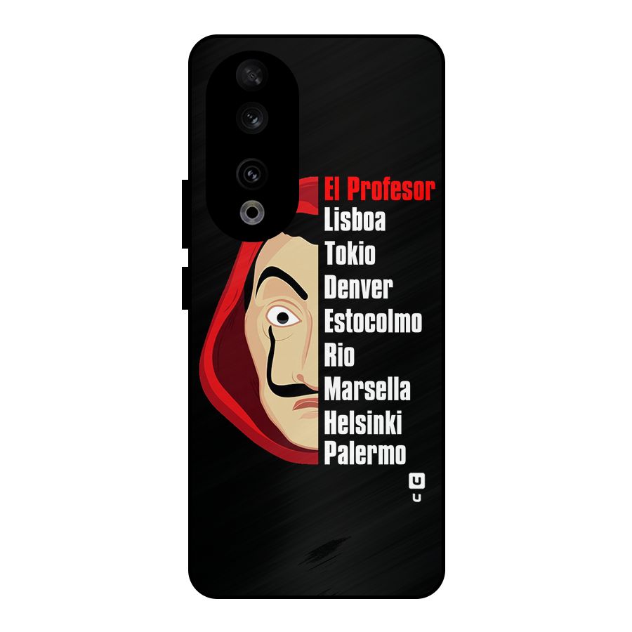 All Members Money Heist Metal Back Case for Honor 90