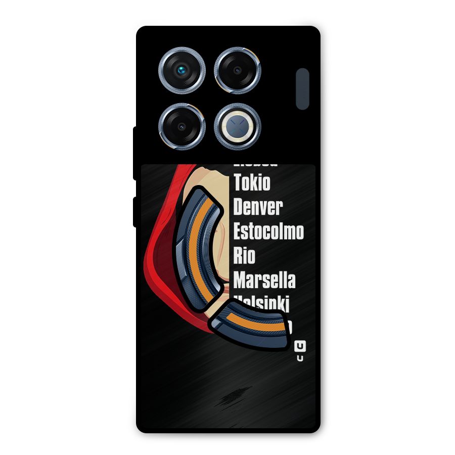 All Members Money Heist Metal Back Case for Infinix GT 20 Pro