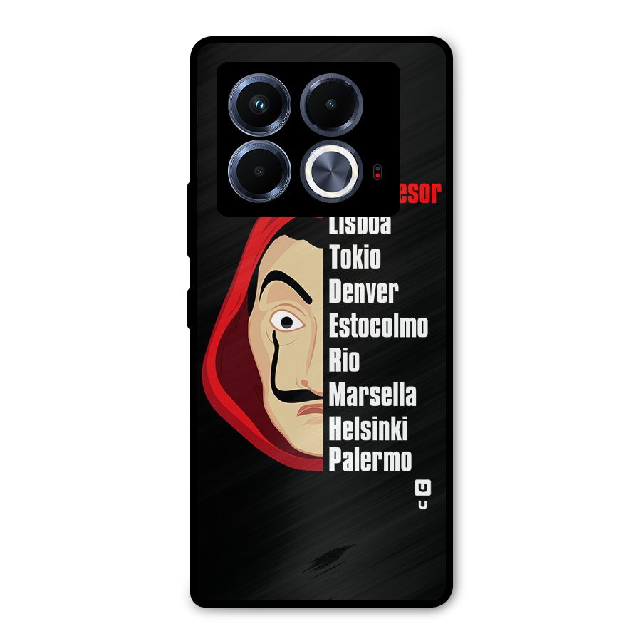 All Members Money Heist Metal Back Case for Infinix Note 40 5G
