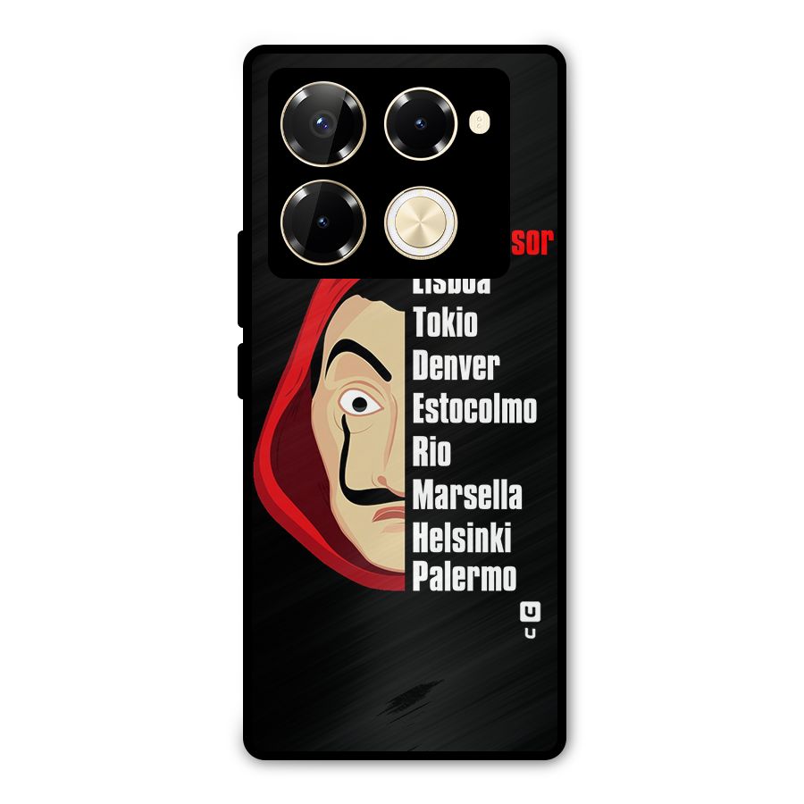 All Members Money Heist Metal Back Case for Infinix Note 40 Pro Plus