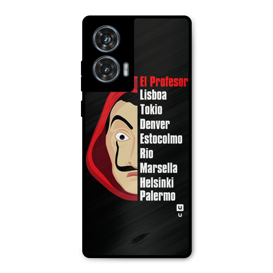 All Members Money Heist Metal Back Case for Motorola Edge 50 Fusion