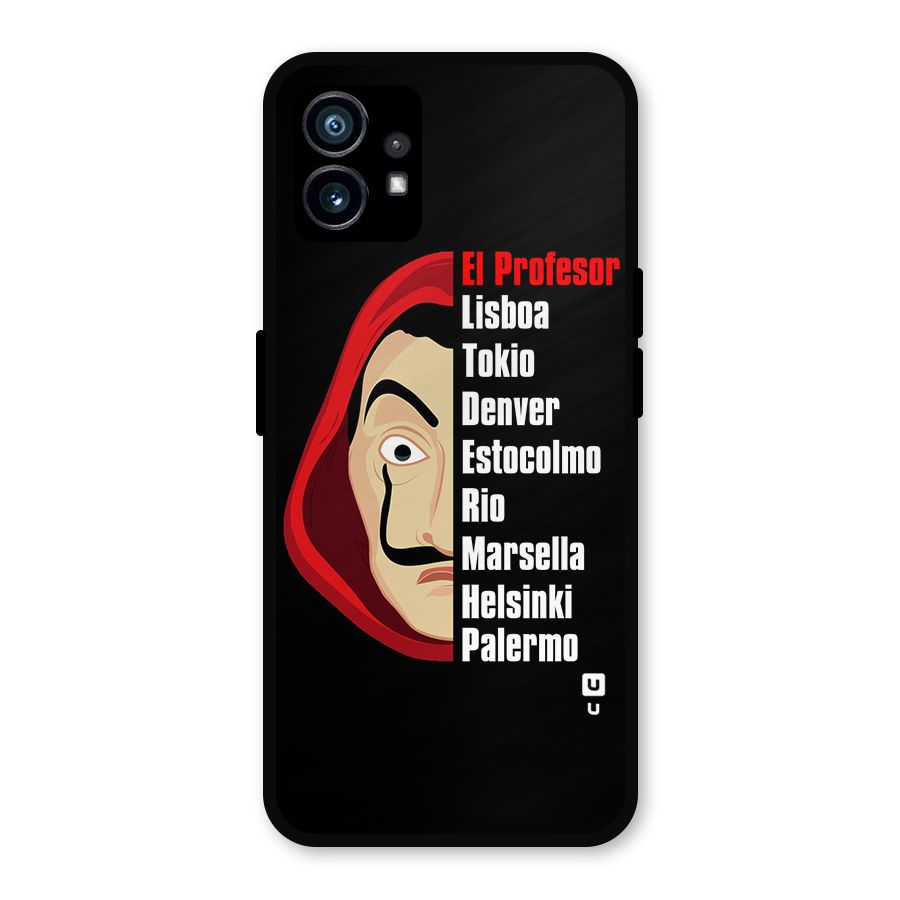 All Members Money Heist Metal Back Case for Nothing Phone 1