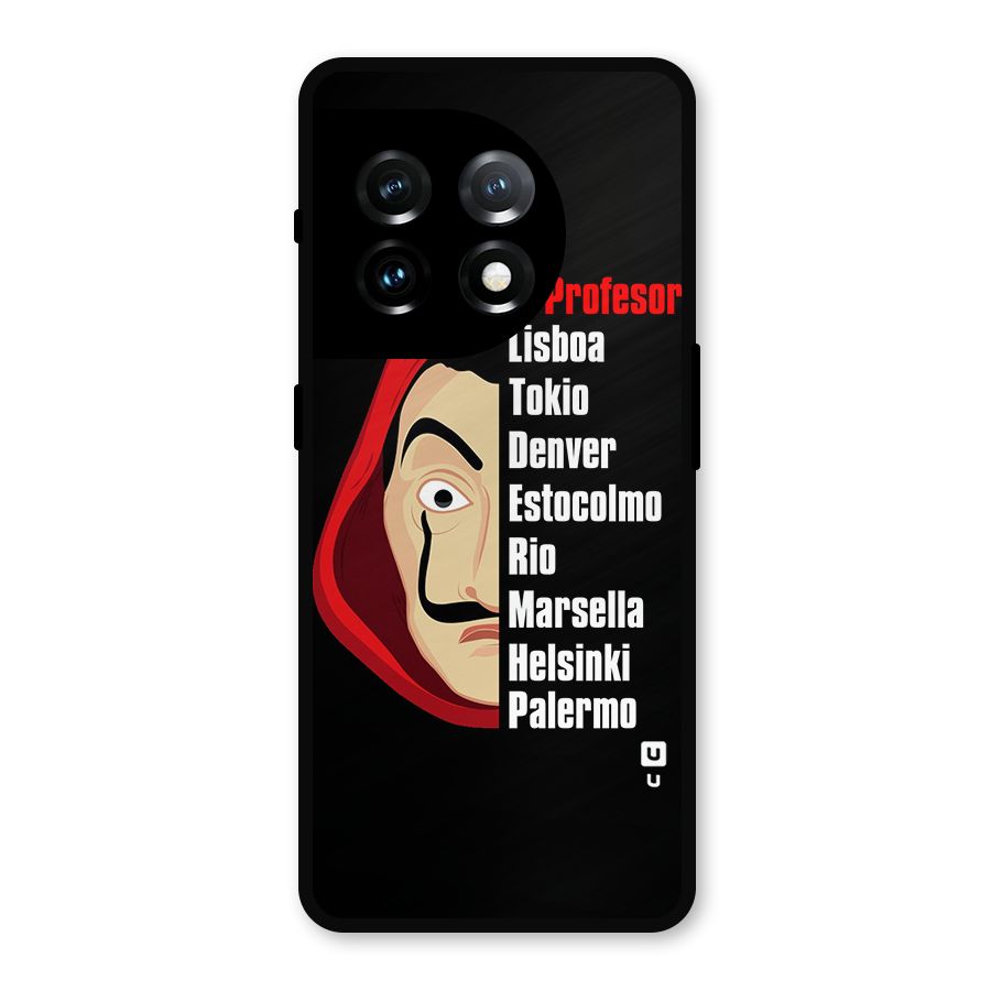 All Members Money Heist Metal Back Case for OnePlus 11