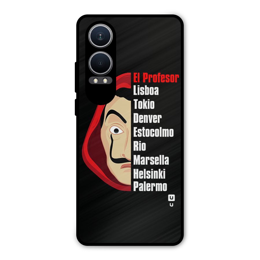 All Members Money Heist Metal Back Case for OnePlus Nord CE4 Lite