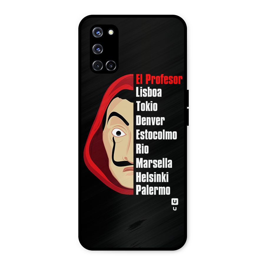 All Members Money Heist Metal Back Case for Oppo A52