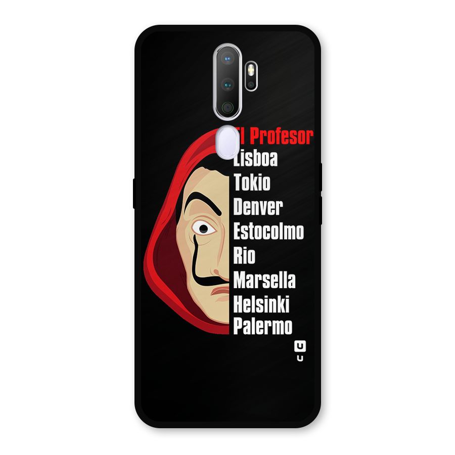 All Members Money Heist Metal Back Case for Oppo A9 (2020)
