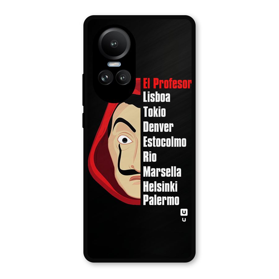 All Members Money Heist Metal Back Case for Oppo Reno10 Pro