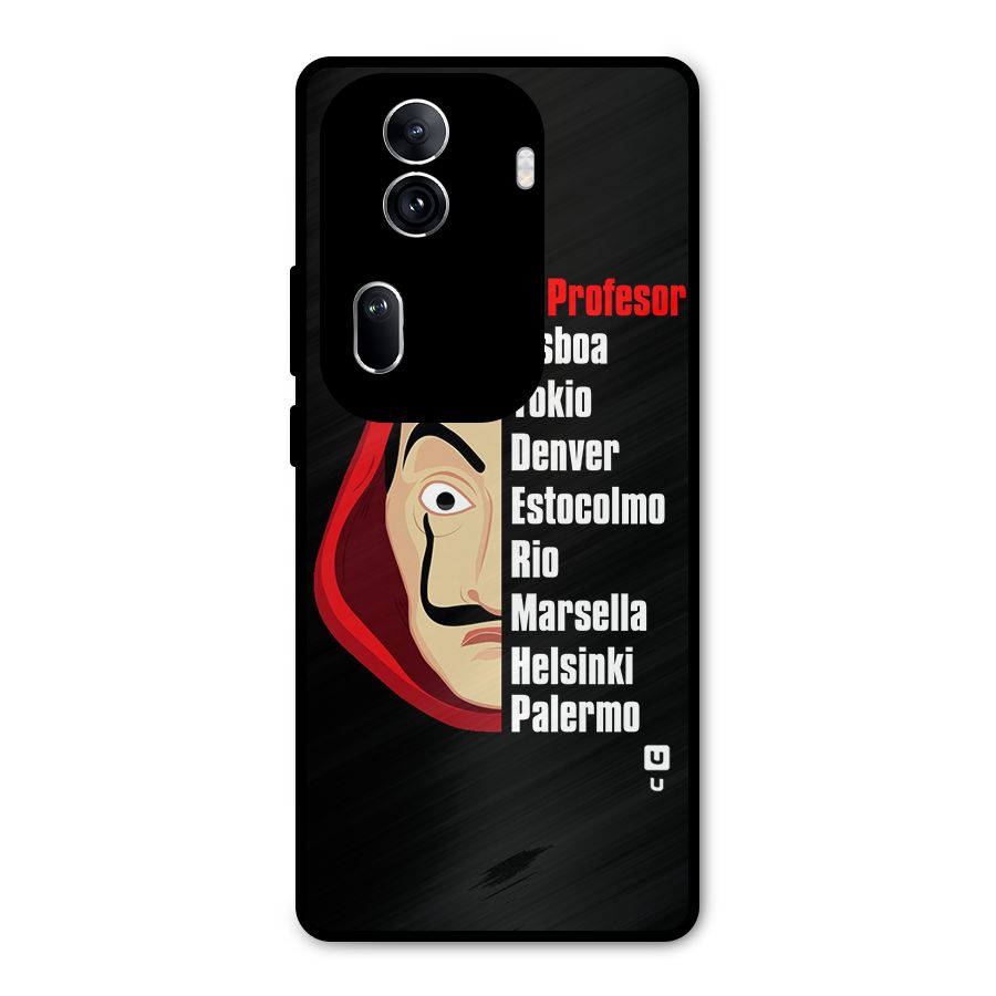 All Members Money Heist Metal Back Case for Oppo Reno11 Pro 5G
