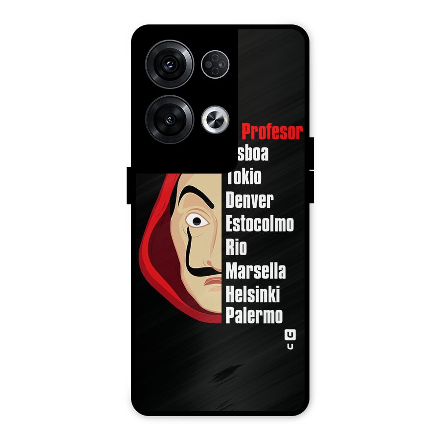 All Members Money Heist Metal Back Case for Oppo Reno8 Pro 5G