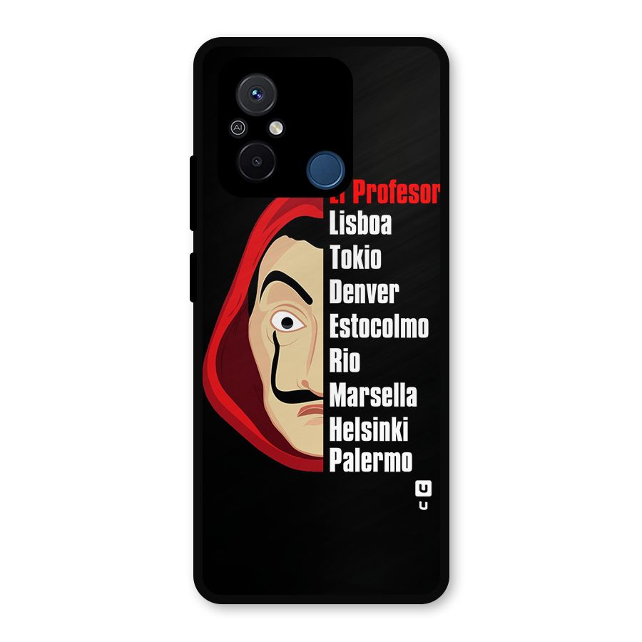 All Members Money Heist Metal Back Case for Poco C55