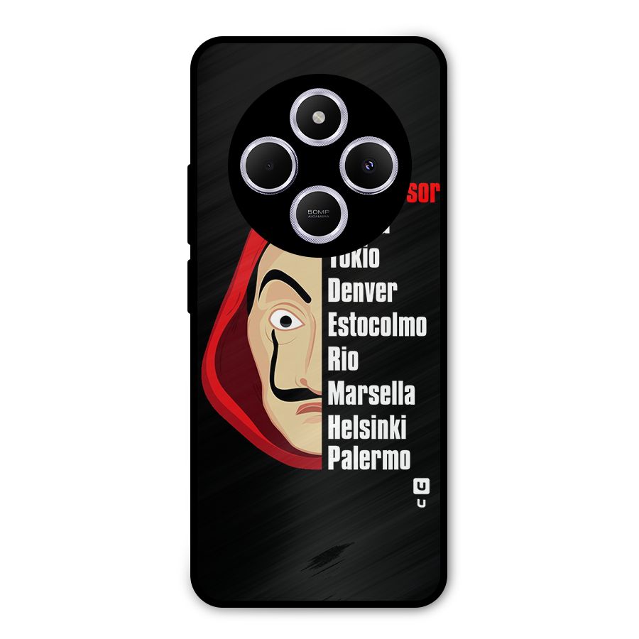 All Members Money Heist Metal Back Case for Poco M7