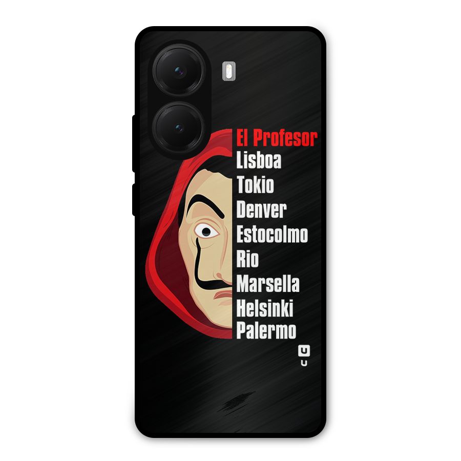 All Members Money Heist Metal Back Case for Poco X7 Pro