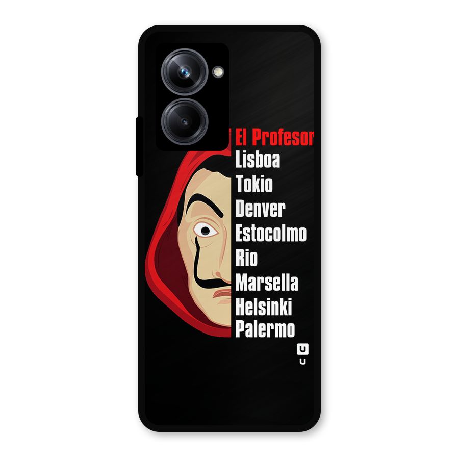 All Members Money Heist Metal Back Case for Realme 10 Pro