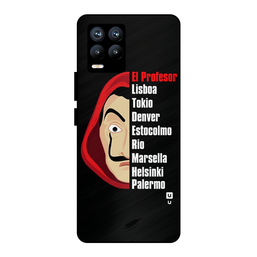 All Members Money Heist Metal Back Case for Realme 8 Pro