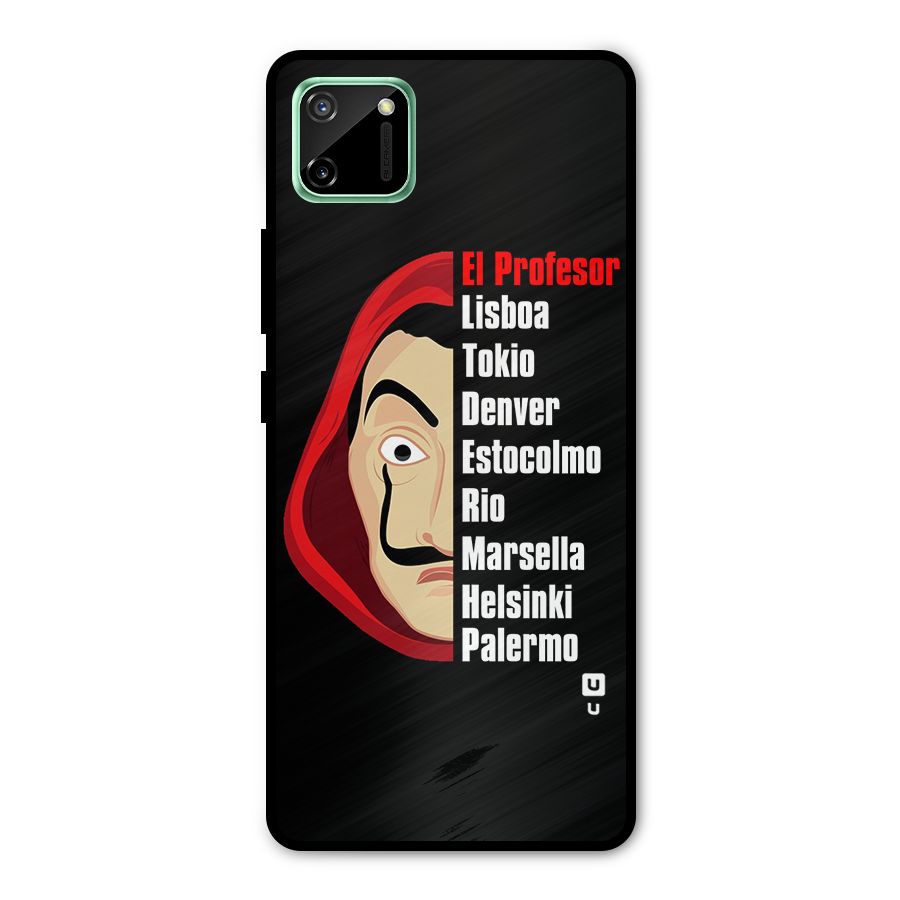 All Members Money Heist Metal Back Case for Realme C11