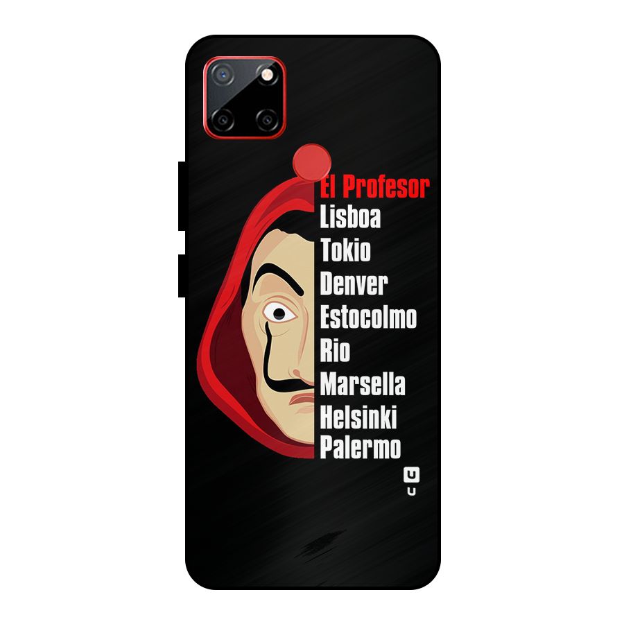 All Members Money Heist Metal Back Case for Realme C12