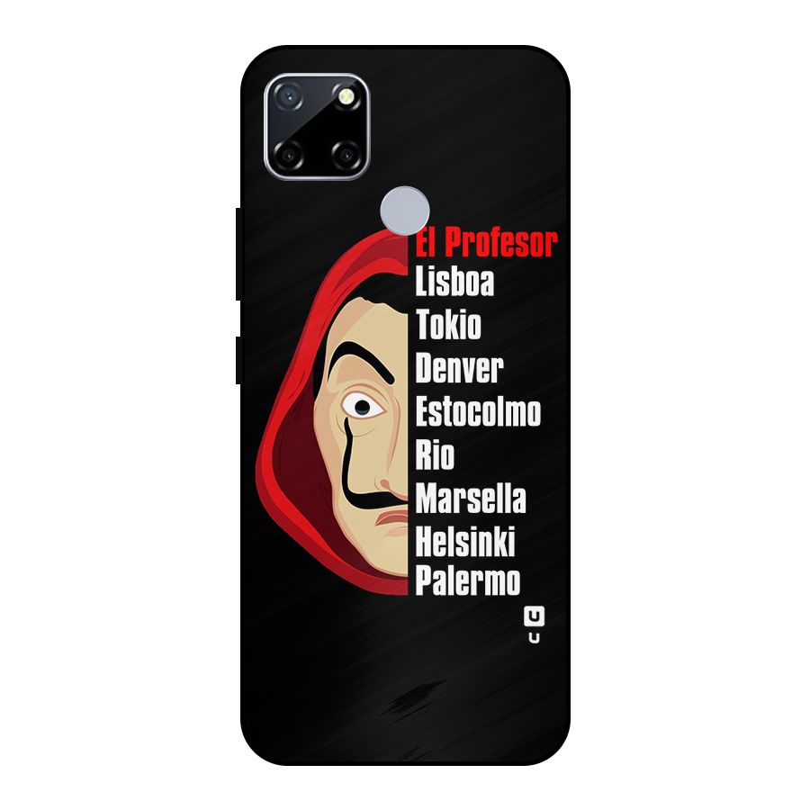 All Members Money Heist Metal Back Case for Realme Narzo 30A