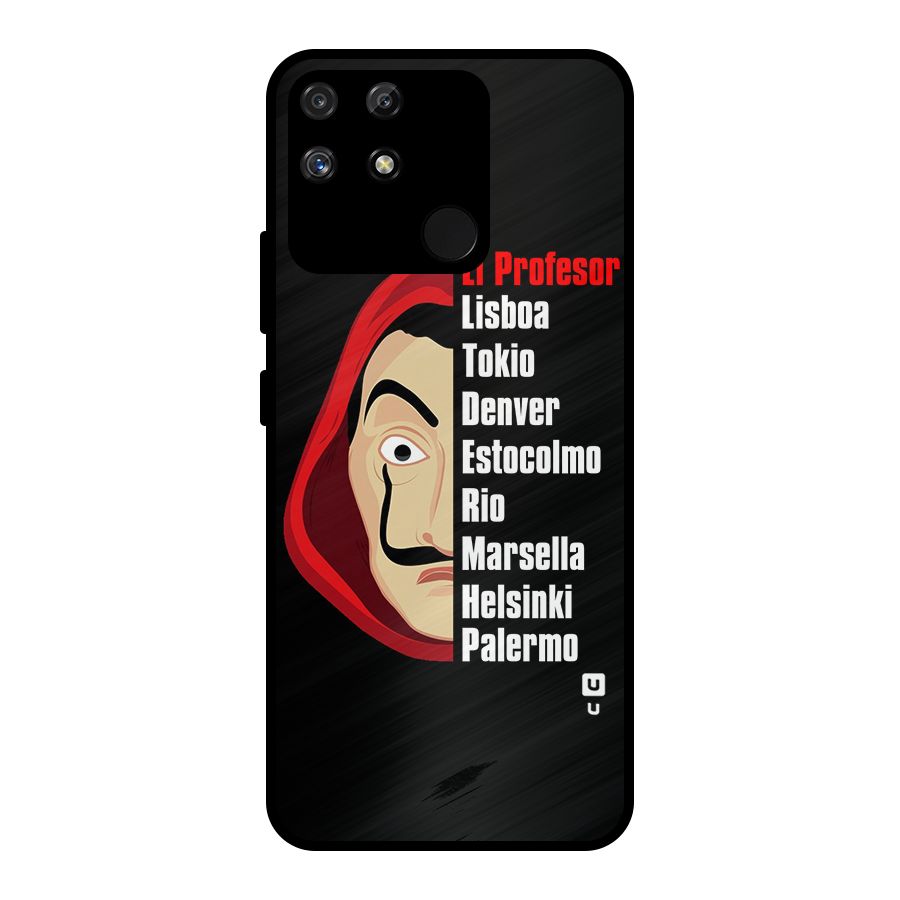 All Members Money Heist Metal Back Case for Realme Narzo 50A