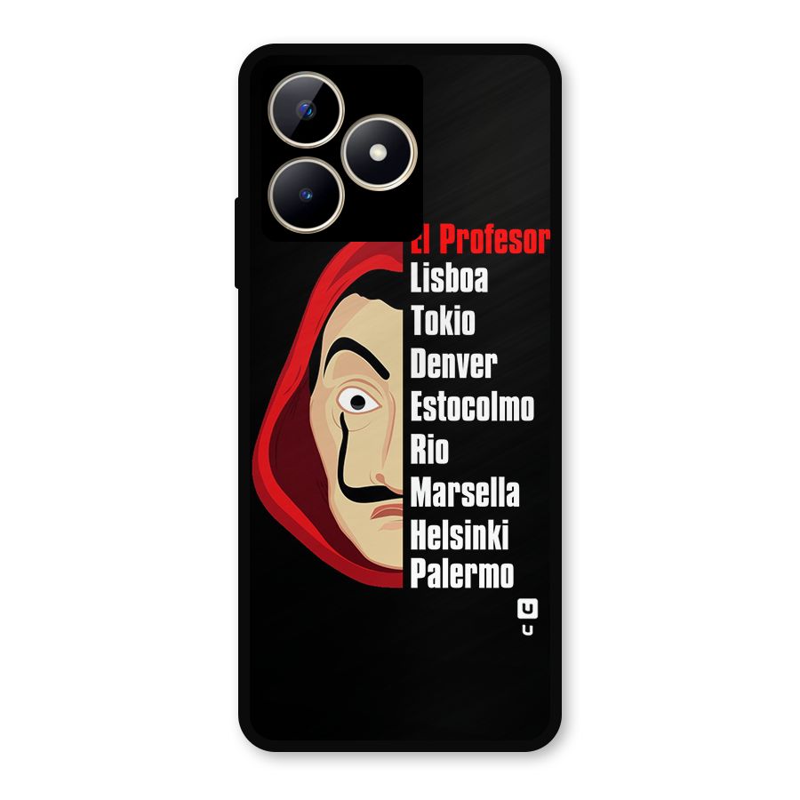 All Members Money Heist Metal Back Case for Realme Narzo N53