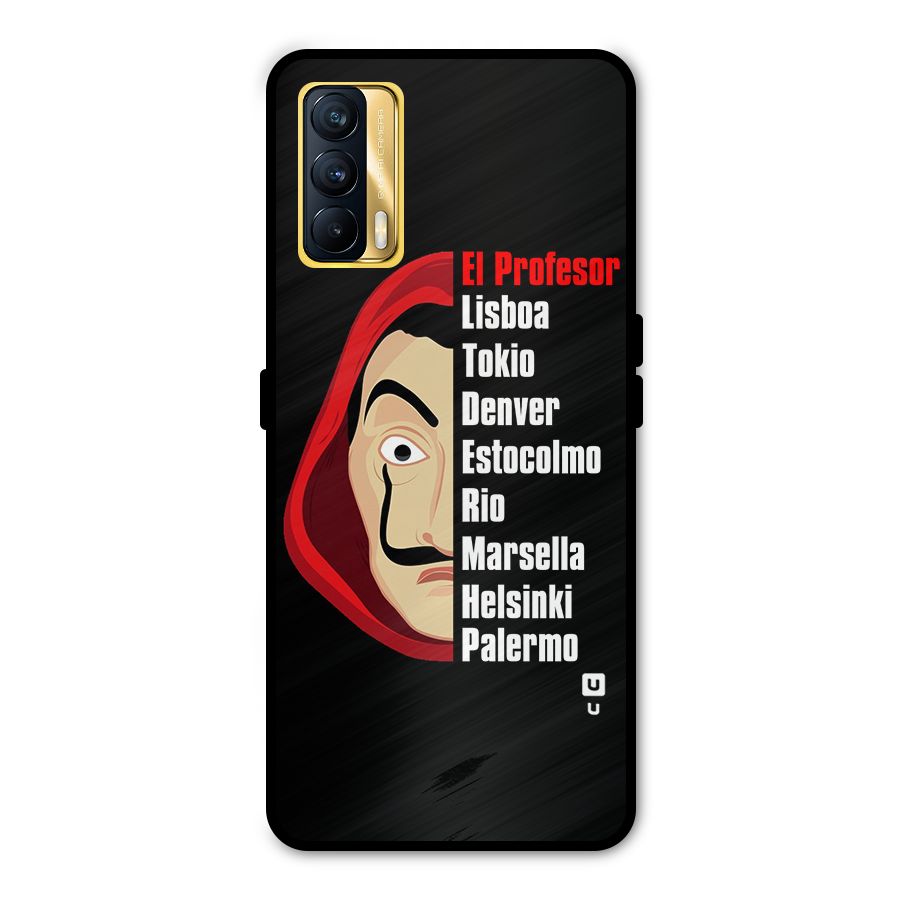 All Members Money Heist Metal Back Case for Realme X7