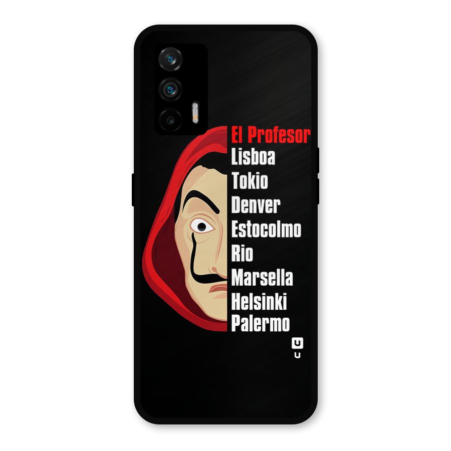 All Members Money Heist Metal Back Case for Realme X7 Max
