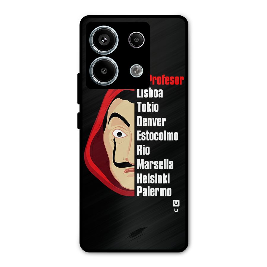 All Members Money Heist Metal Back Case for Redmi Note 13 Pro 5G