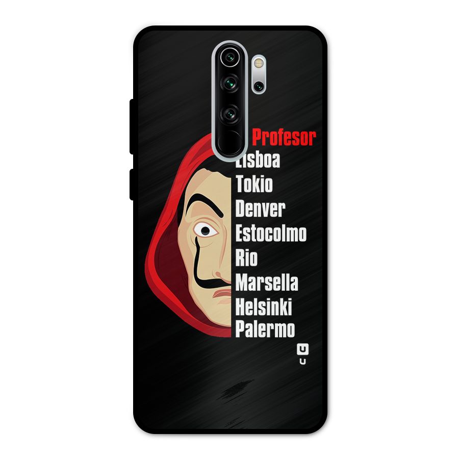 All Members Money Heist Metal Back Case for Redmi Note 8 Pro
