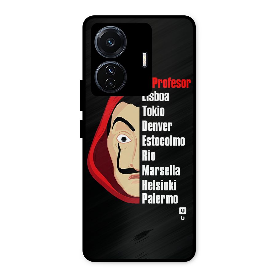 All Members Money Heist Metal Back Case for Vivo T1 Pro