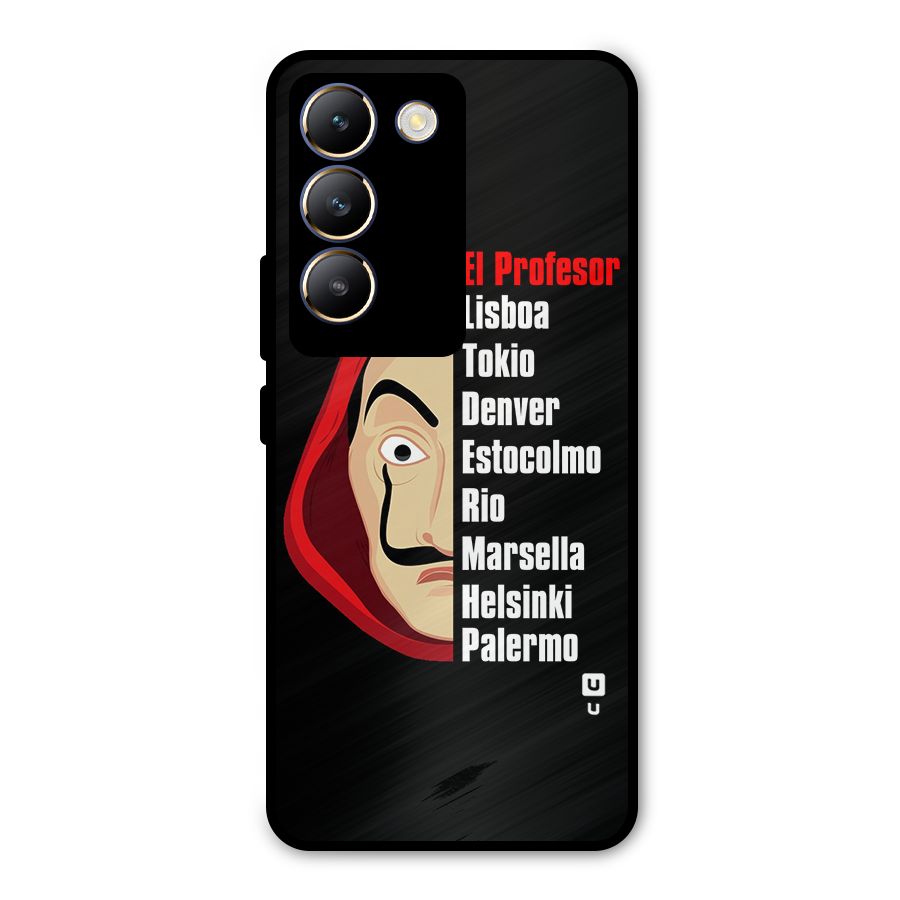 All Members Money Heist Metal Back Case for Vivo T3 5G