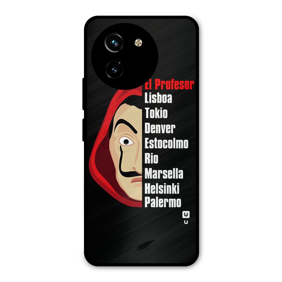 All Members Money Heist Metal Back Case for Vivo T3x
