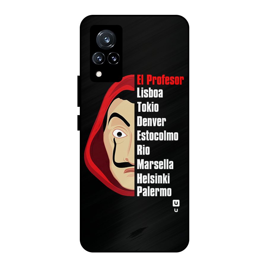 All Members Money Heist Metal Back Case for Vivo V21 5G