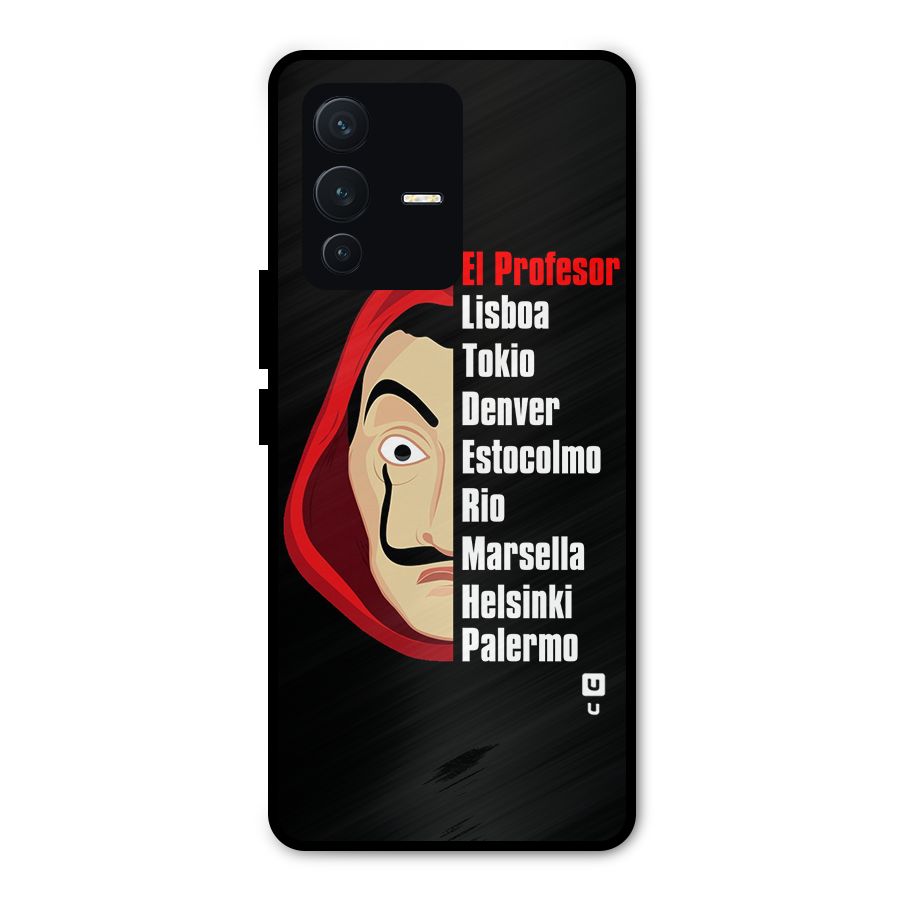 All Members Money Heist Metal Back Case for Vivo V23 Pro