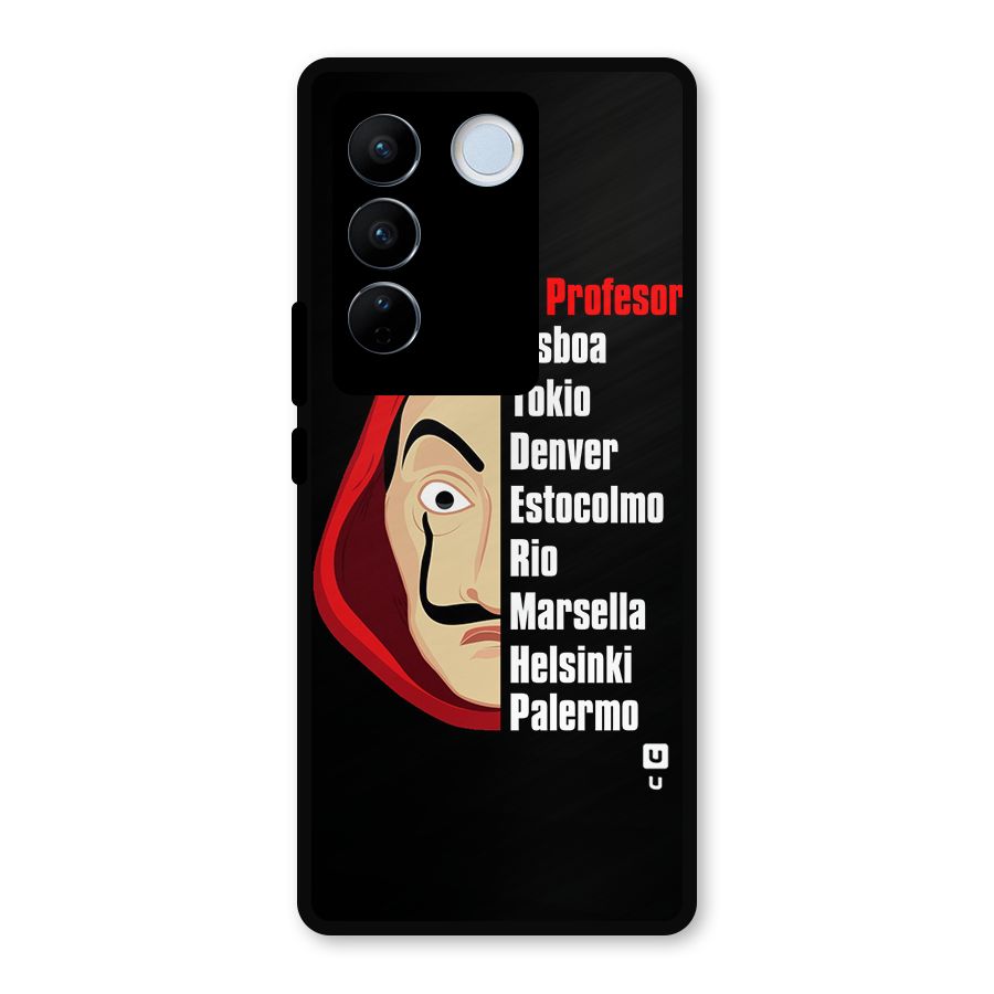 All Members Money Heist Metal Back Case for Vivo V27 Pro